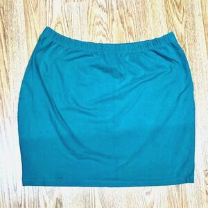 2X - Vintage Diana Marco - Teal Mini skirt
